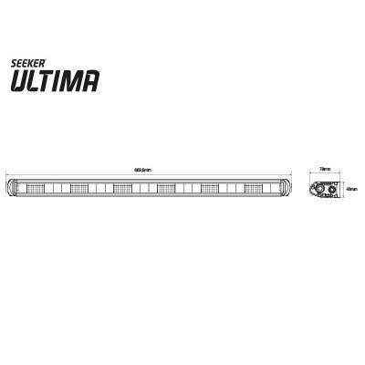 LED-lisävalo Seeker Ultima 30 3