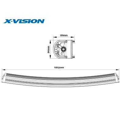 LED-lisävalo X-Vision Genesis 1100 6