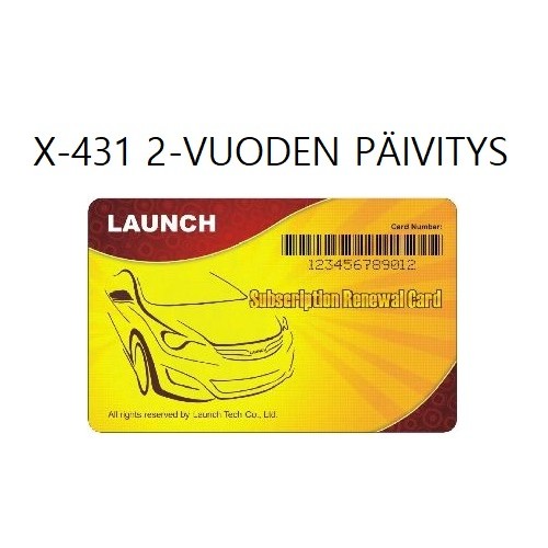 X-431 laitteen 2-vuoden päivityskortti 