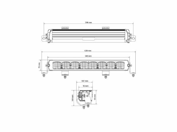 X-Vision Genesis 2 600 Spot Beam Valkoinen 2