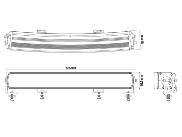 Optibeam Super Captain Dual 600 Curved-7