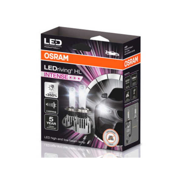 Osram LEDriving Intense LED-polttimopari H7 18