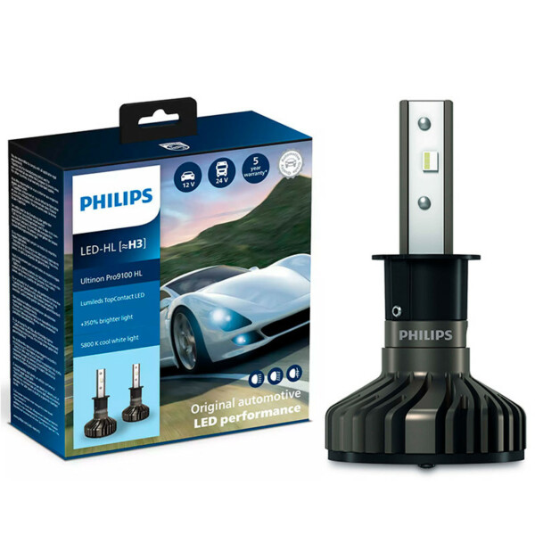 Philips Pro 9100 LED-Polttimopari H3