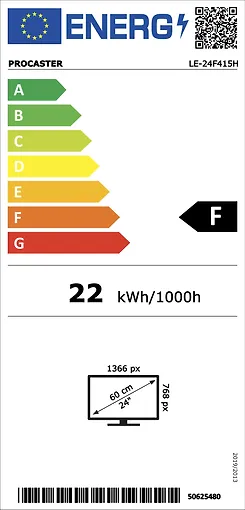 ProCaster LE-24F415H 24 HD Ready Android LED TV 12V-6