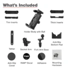RAM Mounts Quick-Grip Pro XL puhelinteline RAM-B-176-A-PD7U 3