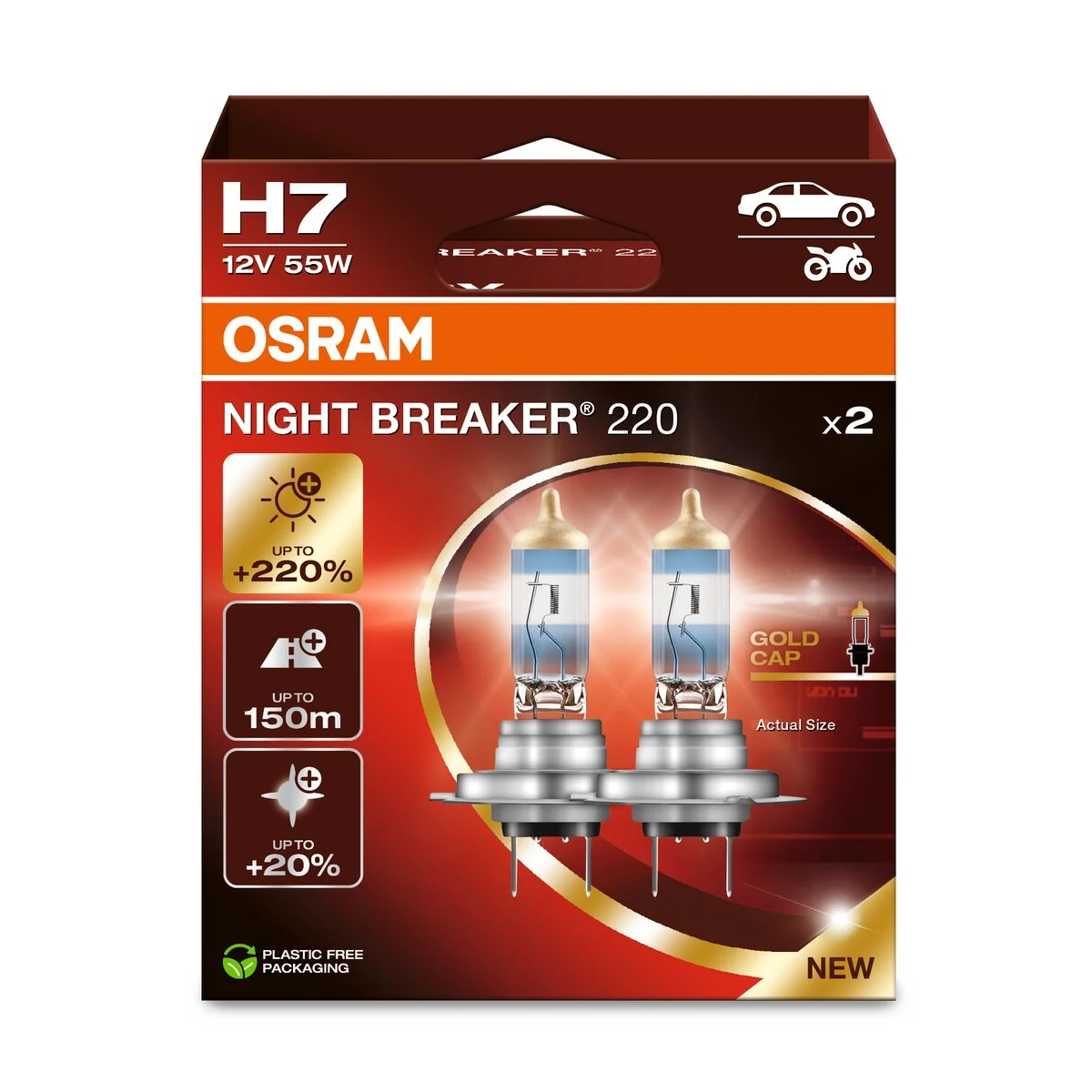Osram Night Breaker 220 H7 polttimopari