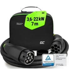 Green Cell sähköauton latauskaapeli 22kW 7m tyyppi 2