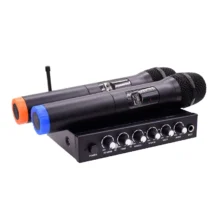 ProCaster Tempo karaokemikseri kahdella langattomalla mikrofonilla-3