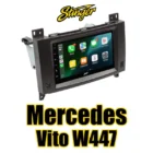 Stinger iE268E -multimediasoitin Mercedes-Benz Vito W447 -asennuskehyksellä
