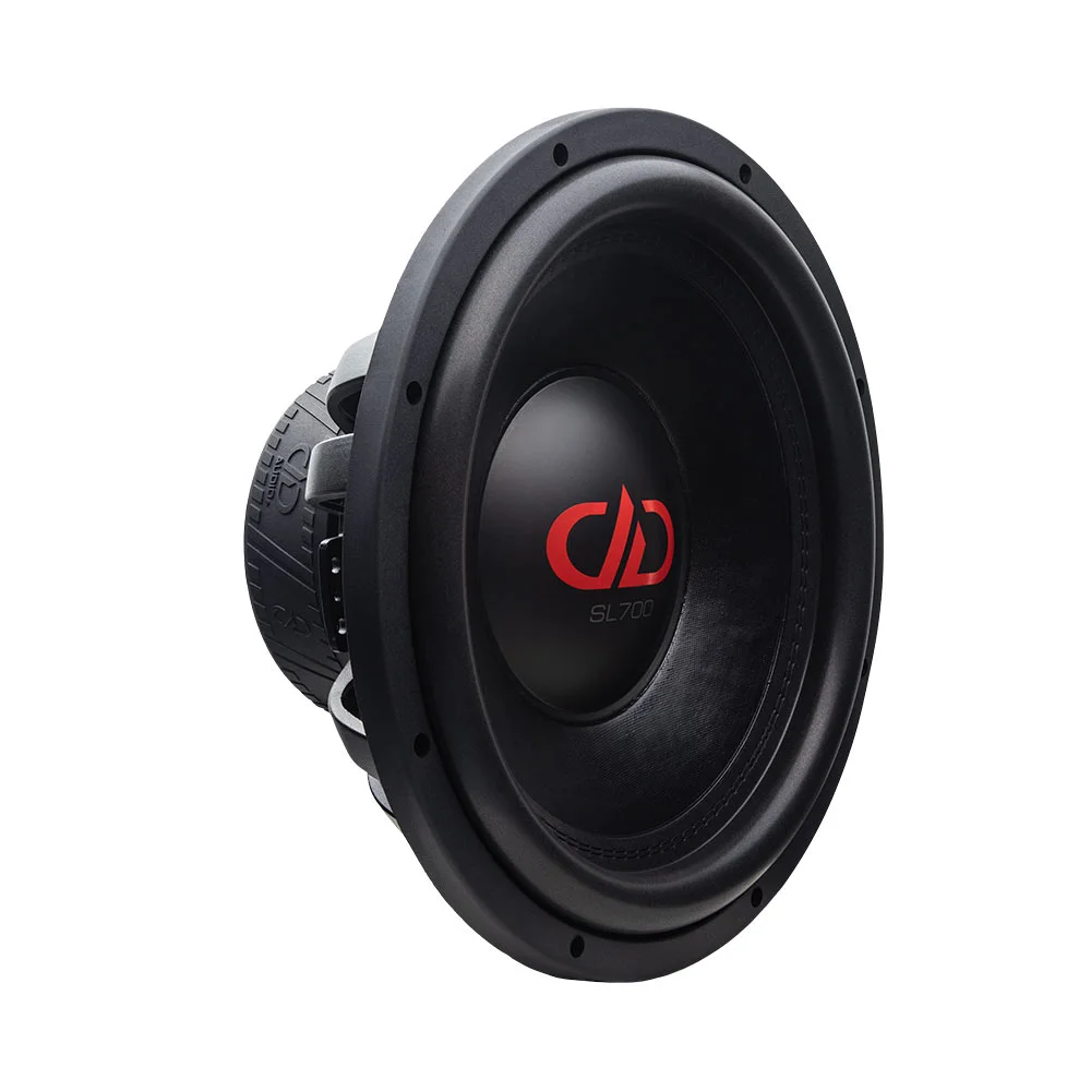 DD Audio SL715 matalarunkoinen subwoofer – etukulma