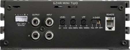 Ground Zero GZHA MINI TWO -vahvistimen signaaliliitännät